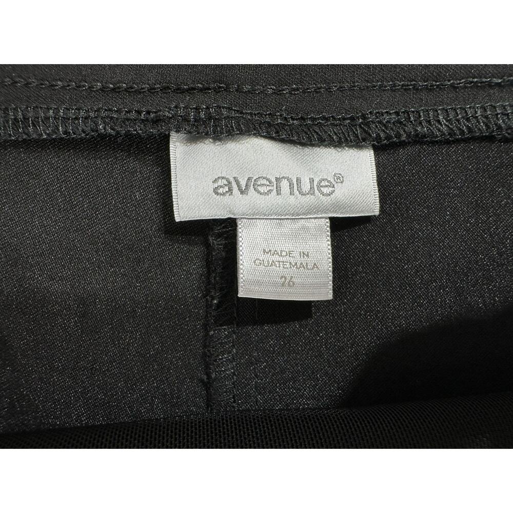 Avenue Ankle Pants Size 26 (47x26.5) Black Stretch High Rise Classic Dressy - Picture 4 of 12